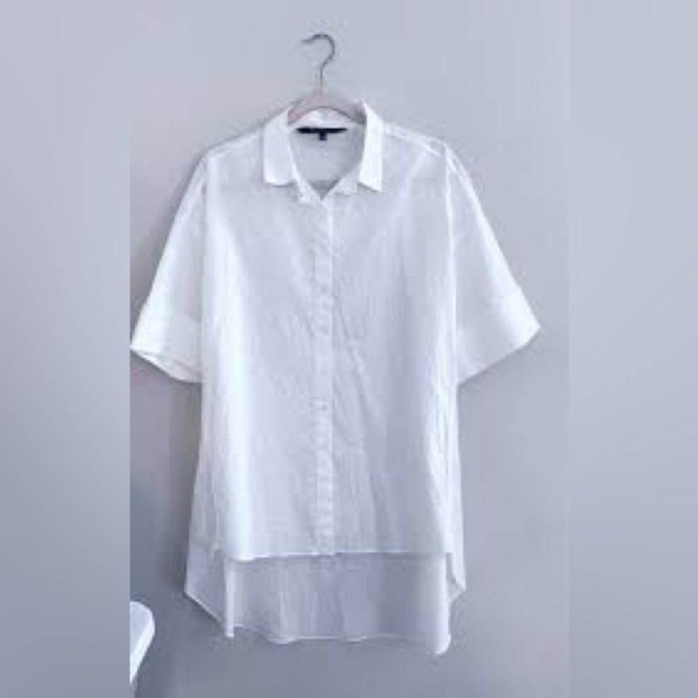 Walter baker white cotton shirt tunic size small